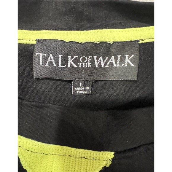 TALK OF THE WALK Sequin And Rhinestone Cheers Long Sleeve Top Size Large - Picture 7 of 9